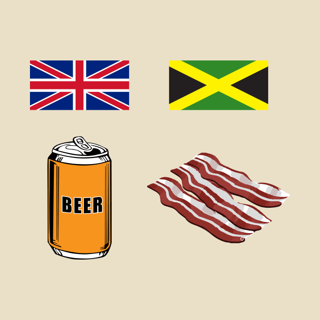 English "Beer-Can" = Jamaican "Bacon" by suranyami