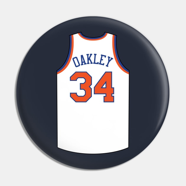 Charles Oakley New York Jersey Qiangy Pin by qiangdade