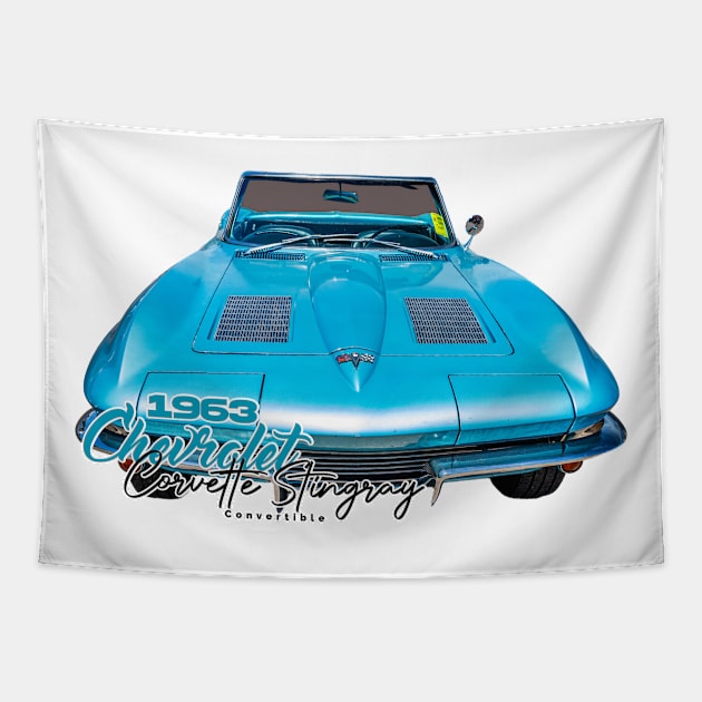 1963 Chevrolet Corvette Stingray Convertible Tapestry by Gestalt Imagery