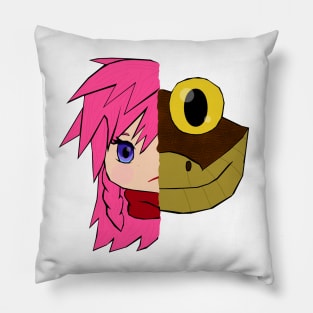 Hanna Meets Kaa - emoji half heads (1) Pillow