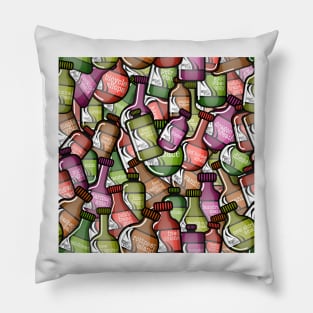 Smellville Bottles Pillow