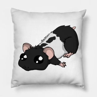 A little Hammie - Black banded Pillow