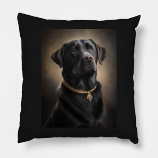 Royal Portrait of a Labrador Retriever Pillow