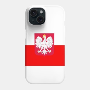 Poland coat of arms flag Phone Case