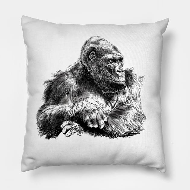 Gorilla Pillow by sibosssr