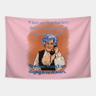 Mrs Slocombe - Drawers - Are You Being Served? Tapestry