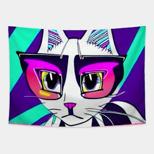 Anime cat girl Tapestry