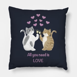 All you need is love cats Pillow