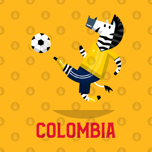 Disover Colombia Soccer Kids Gift - Colombia Kids Gift - T-Shirt