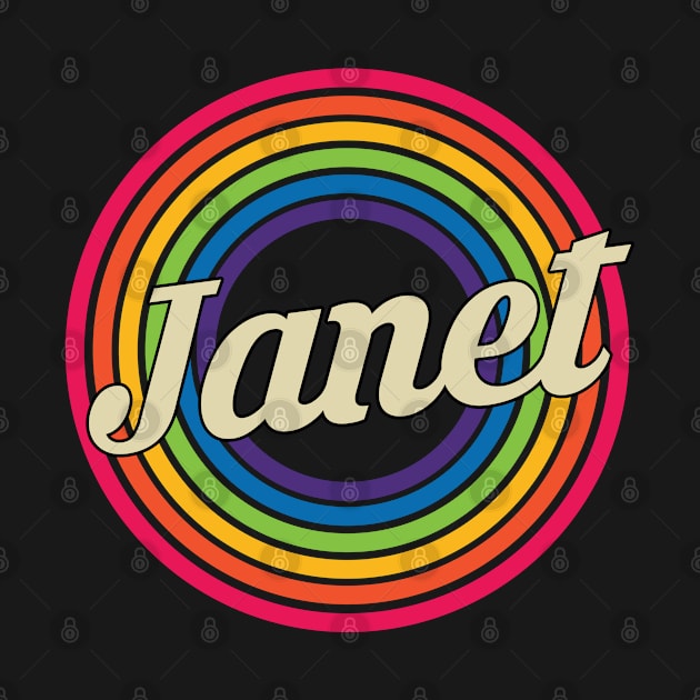 Janet - Retro Rainbow Style by MaydenArt