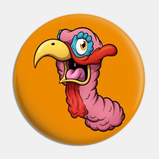 Turkey Face Pin