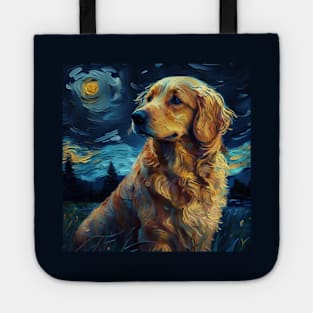 Golden Retriever Painting Tote