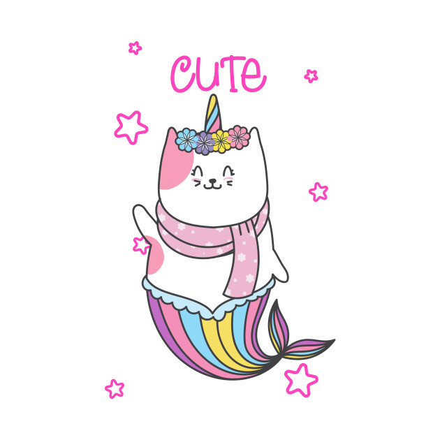 cat unicorn mermaid - Cat Unicorn - T-Shirt | TeePublic