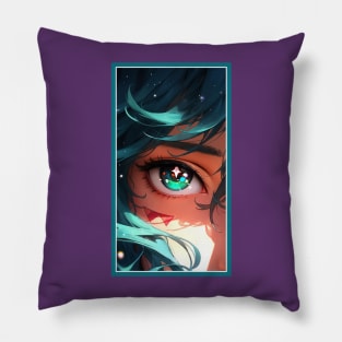 Anime Girl Eye | Quality Anime Artwork | Anime Aesthetic | Manga Anime Art Pillow