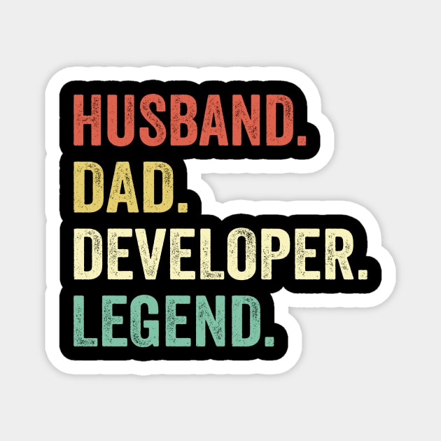 Husband Dad Web Developer Legend Magnet by Wakzs3Arts