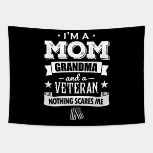 Mom Grandma Veteran Tapestry