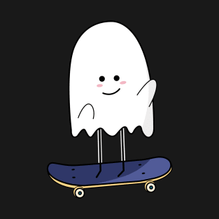 Cool ghost on scateboard! T-Shirt