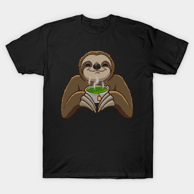 Discover Sloth Green Tea - Green Tea - T-Shirt