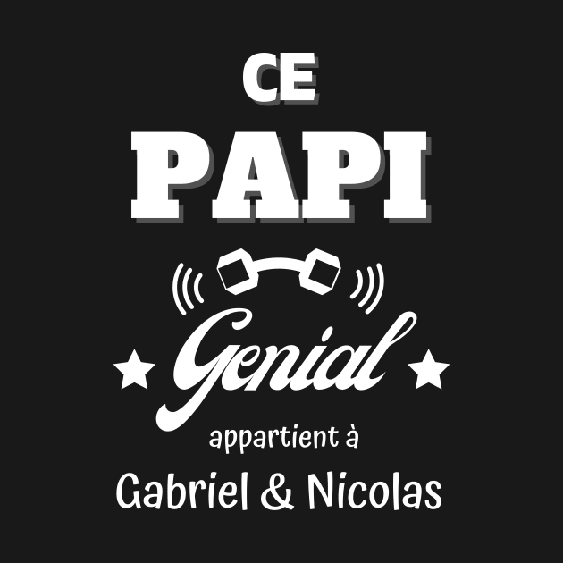 Ce Papi génial appartient cadeau grand-papa, Gift To Papa, Gift to Daddy, Gift to Dad by Somethingstyle