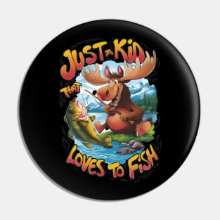 Majestic Moose With a Fish: Pin