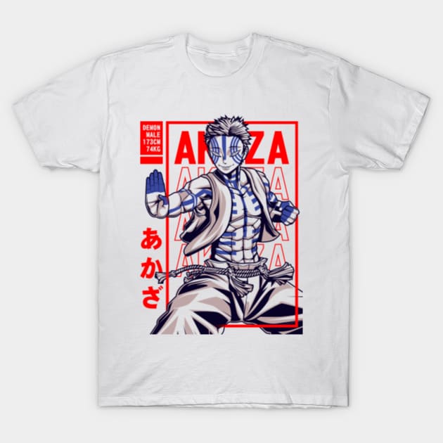 Akaza, Demon Slayer, Anime T-Shirts