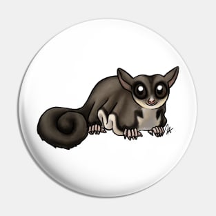 Mammal - Sugar Glider - Black Beauty Pin