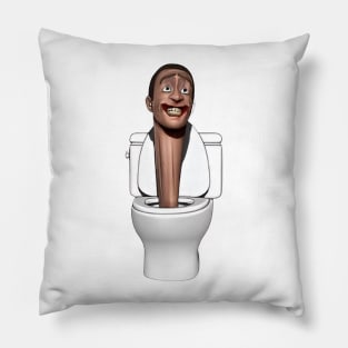 SKIBIDI TOILET saint 🚽 Pillow