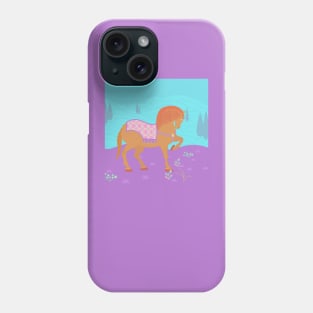 Persian Horse Trotting in a Meadow Phone Case