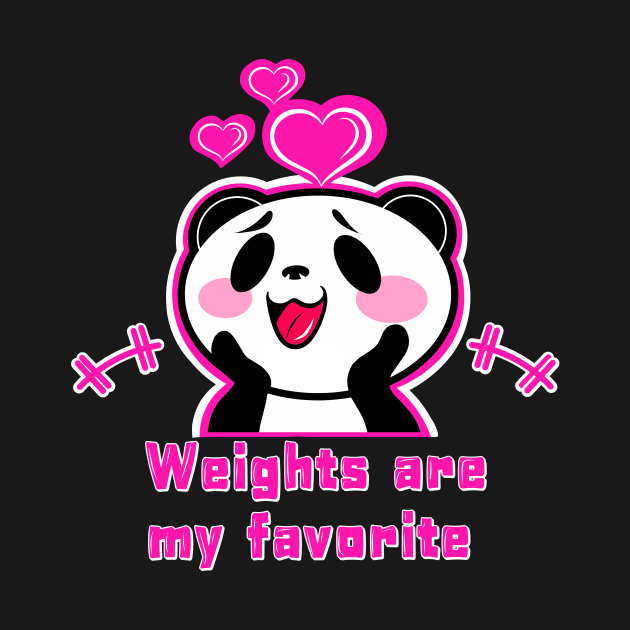 Panda Weights by TimAddisonArt