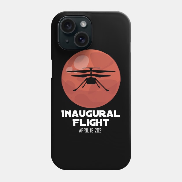 Inaugural Flight Mars Ingenuity Helicopter Phone Case by jodotodesign