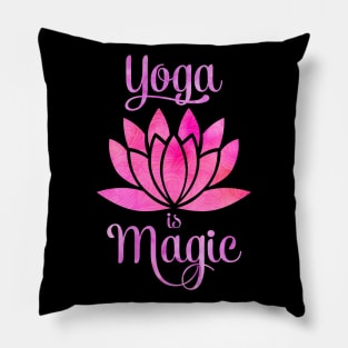 Yoga is magic. Pillow