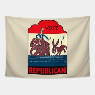 American Vote Republican Vintage Tapestry