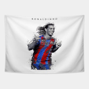 Ronaldinho in abstract art Tapestry