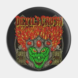 Devil's Crush 1990 Pin