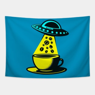 Caffeine Encounter - UFO Caffee Tapestry