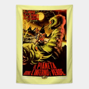 Classic Science Fiction Movie Poster - Monster From Green Hell Tapestry