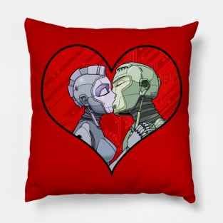 Robots In Love Pillow