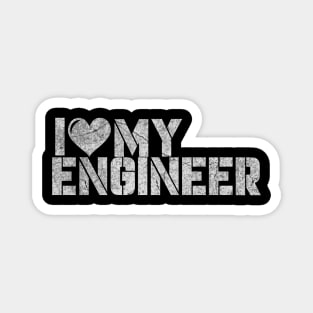 Engineer wife husband gifts for her Magnet