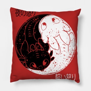 light and night fury Pillow