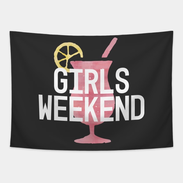 Girls Weekend | Cocktails | Girls Trip Tapestry by ABcreative