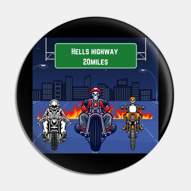 Hells highway Pin by Benjamin Customs