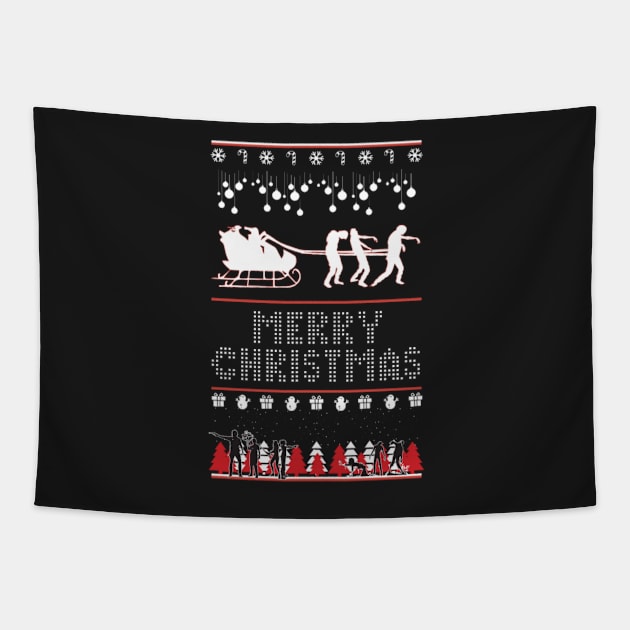 Christmas Zombie Tapestry by D3monic