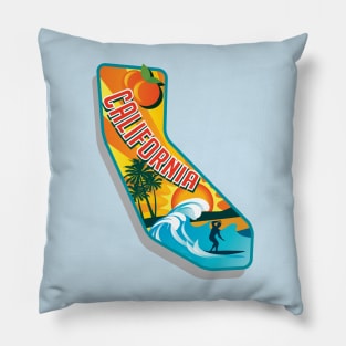 Californa Waves Pillow