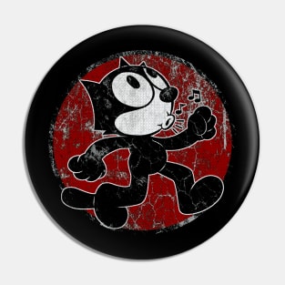 Felix The Cat Retro Halftones Vintage Pin