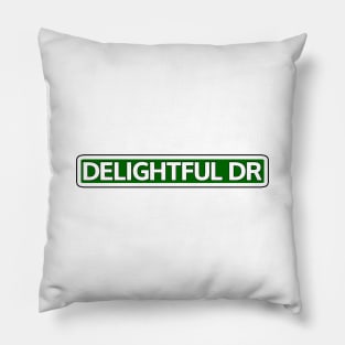 Delightful Dr Street Sign Pillow