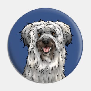 Cute Pyrenean Shepherd Dog | Sheepdog Pin