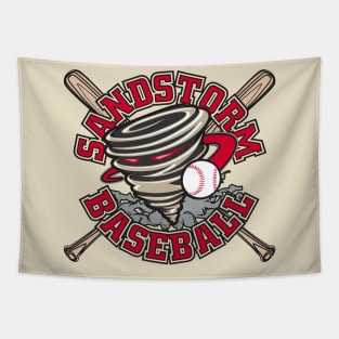 Sandstorm Baseball Team Logo Tapestry