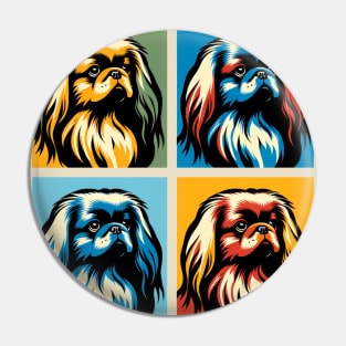 Pekingese Pop Art - Dog Lovers Pin