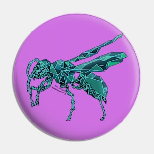 Alexandrite Wasp Green Pin