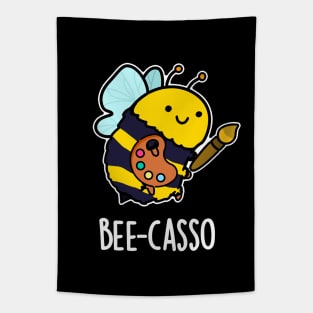 Bee-casso Cute Artist Bee Pun Tapestry